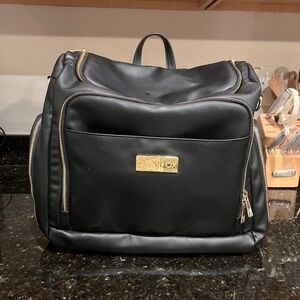 Grey fox diaper bag